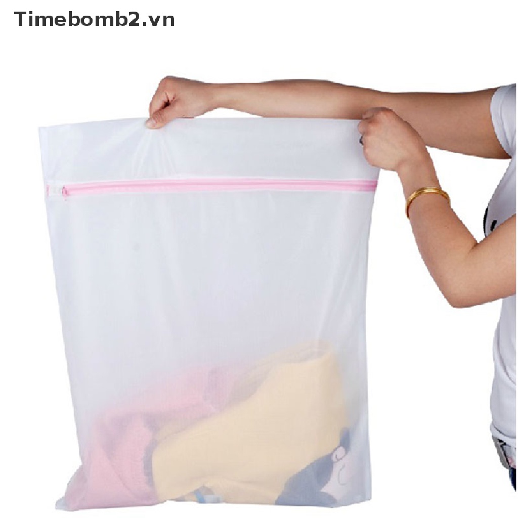 Túi lưới giặt nylon mới Túi giặt tiết kiệm đồ lót Túi lưới du lịch~
