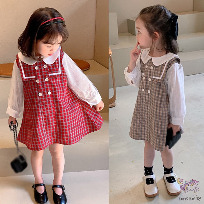 Đầm Công Chúa Tay Dài Phong Cách Hàn Quốc Cho Bé Gái