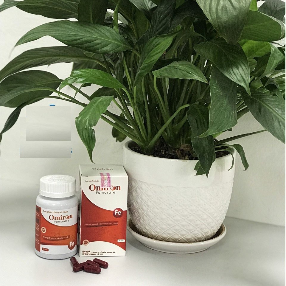 OMIRON FUMARATE – Bổ sung sắt hữu cơ cho bà bầu, người lớn và trẻ nhỏ thiếu sắt (30 viên)
