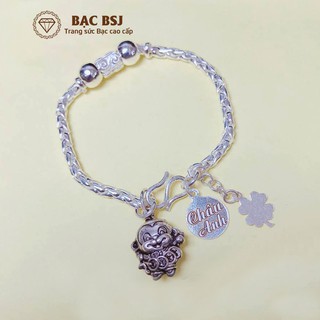 Lắc tay bạc cho bé khắc tên theo yêu cầu. Bạc ta cao cấp. Bạc BSJ