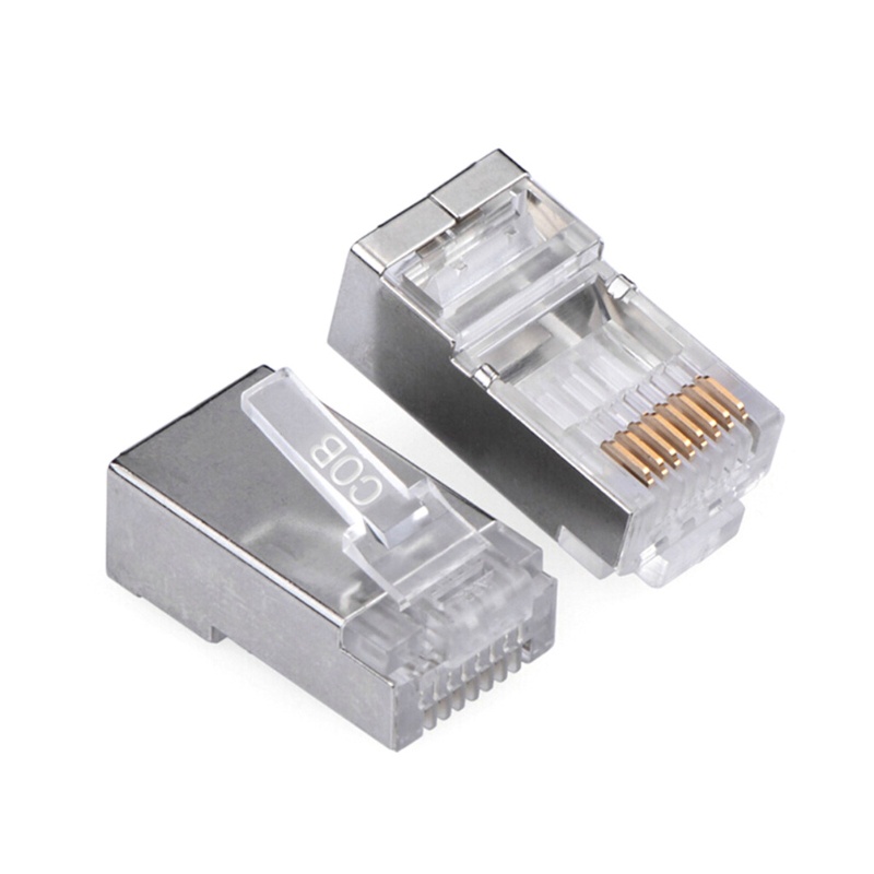 Set 10 Đầu Nối Dây Cáp Mạng Ftp 8p8c Rj 45 Rj45