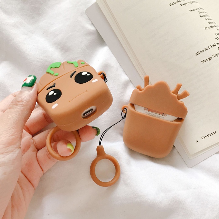 Case Airpods, Ốp Airpods 1/2/Pro kiểu dáng người cây dễ thương - Mã TZAP361