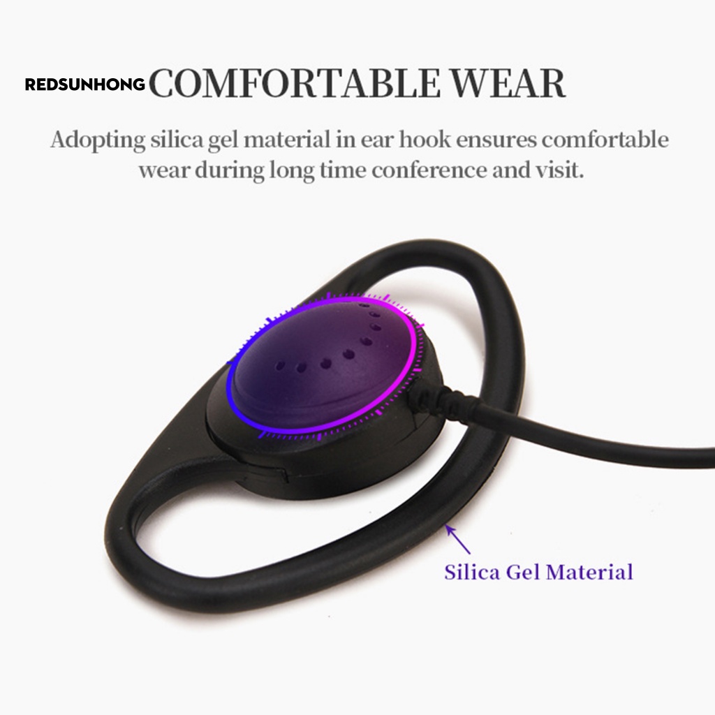 Tai Nghe Có Dây RSH.z 1.2m Giắc Cắm 3.5mm Theo Dõi Giọng Nói Chuyên Dụng