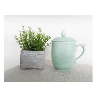 [GIÁ RẺ NHẤT] Ly sứ sen xanh Minh Long cao cấp