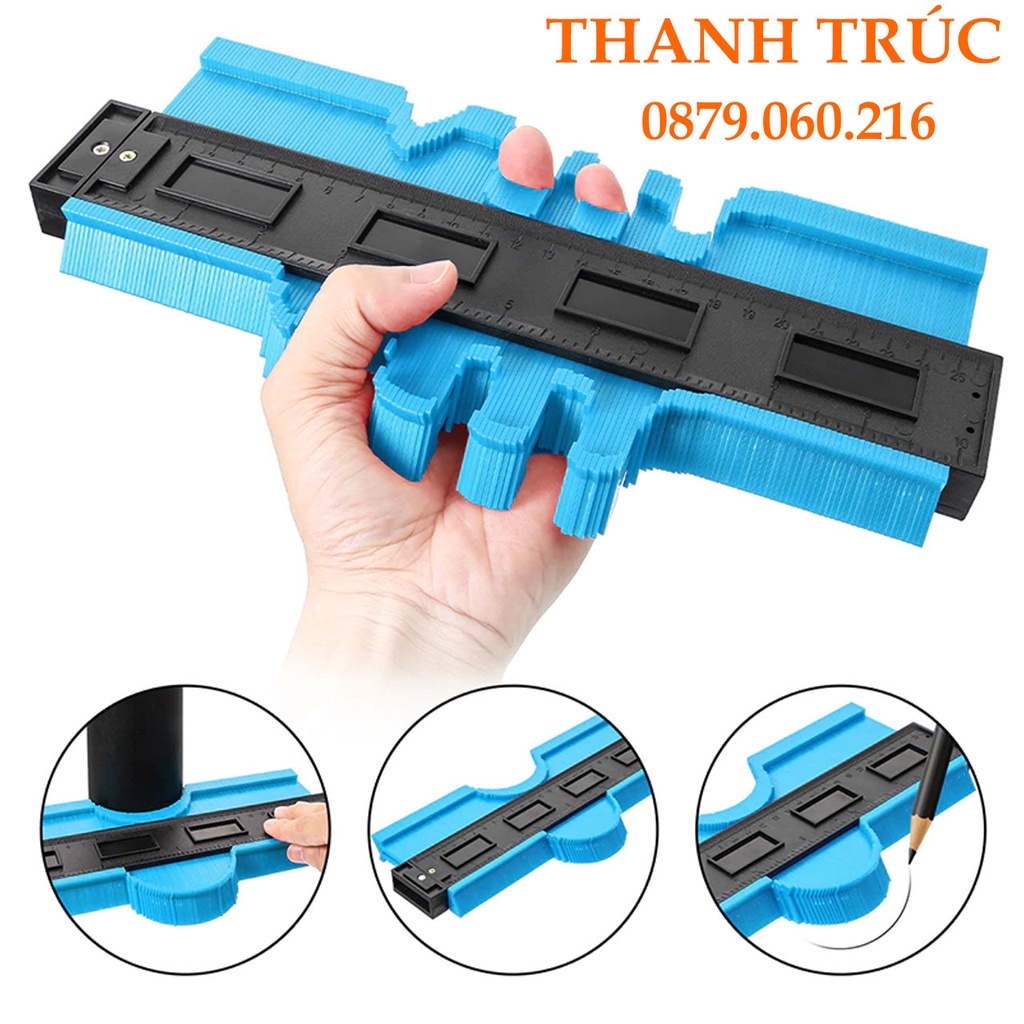Thước sao chép hình dạng đa năng 25cm