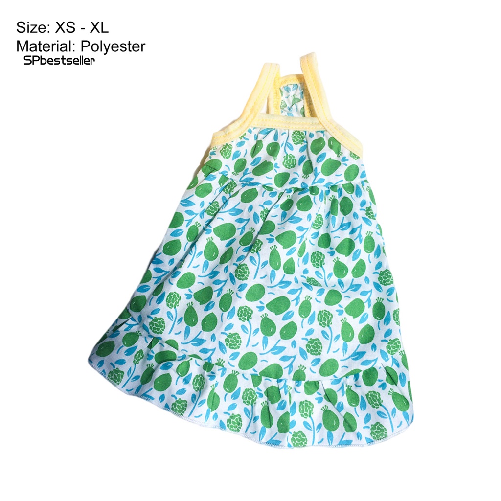 Đầm Không Tay Họa Tiết Hoa Xinh Xắn Cho Thú Cưng