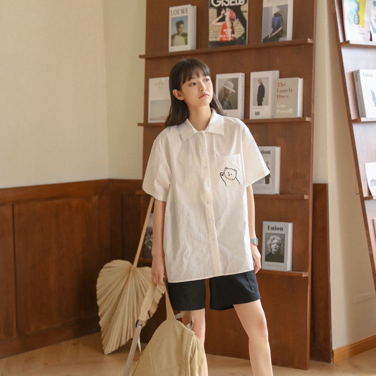 NRVP Áo Sơ Mi Dáng Rộng Thời Trang Hàn Quốc 2022 Dành Cho Nữ