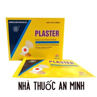 Miếng dán mụn cơm mụn cóc Plaster ( Hộp 5 túi* 4 miếng)