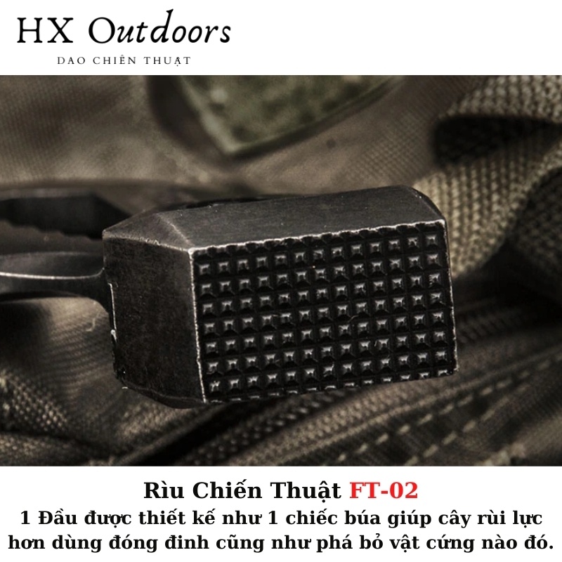 HX OUTDOORS FT-02  dụng cụ Chiến thuật sinh tồn đi rừng đi phượt dã ngoại  sinh tồn