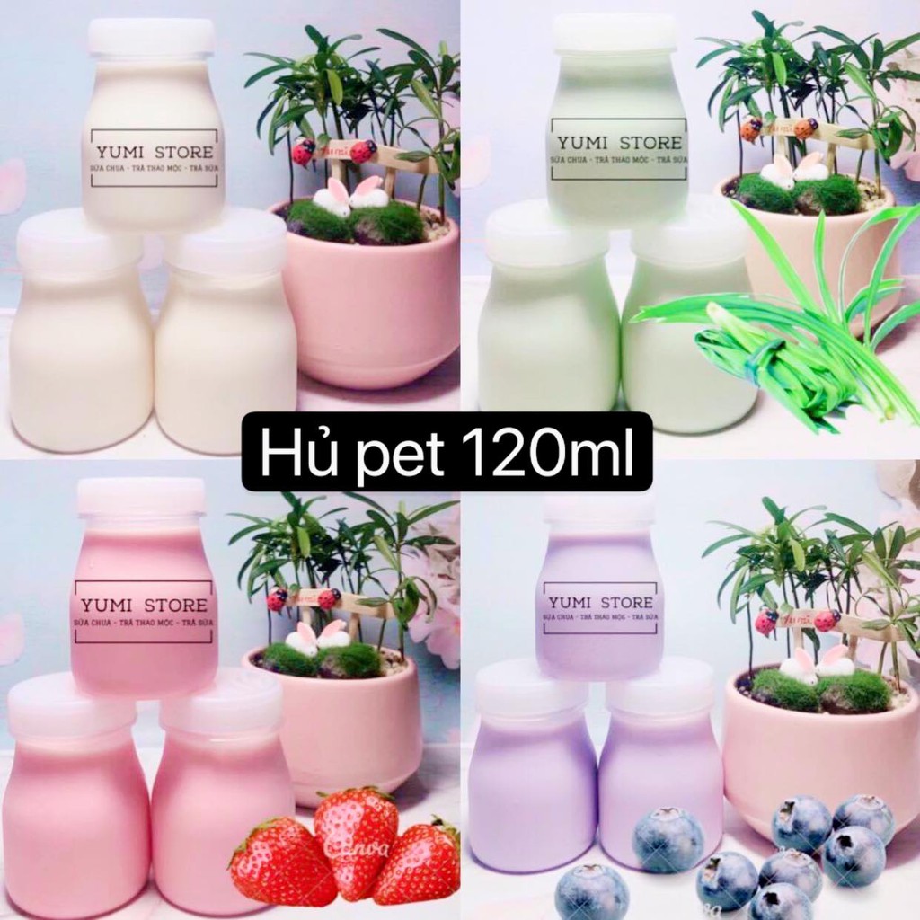 [Mã SRJULY1619 giảm 15K đơn 50K] Set 70 Hủ nhựa sữa chua pet 120ml