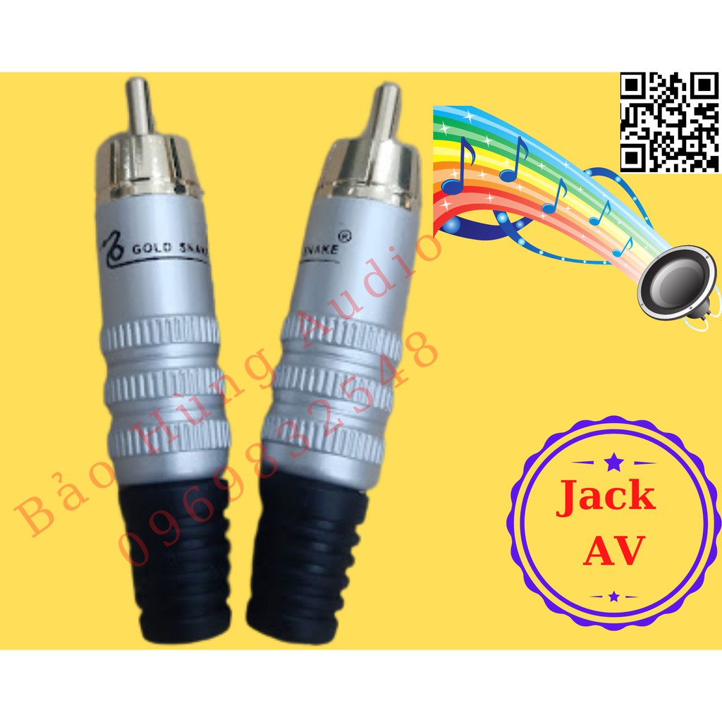 Jack tín hiệu av hoa sen rca loại tốt, giá bán theo cái.