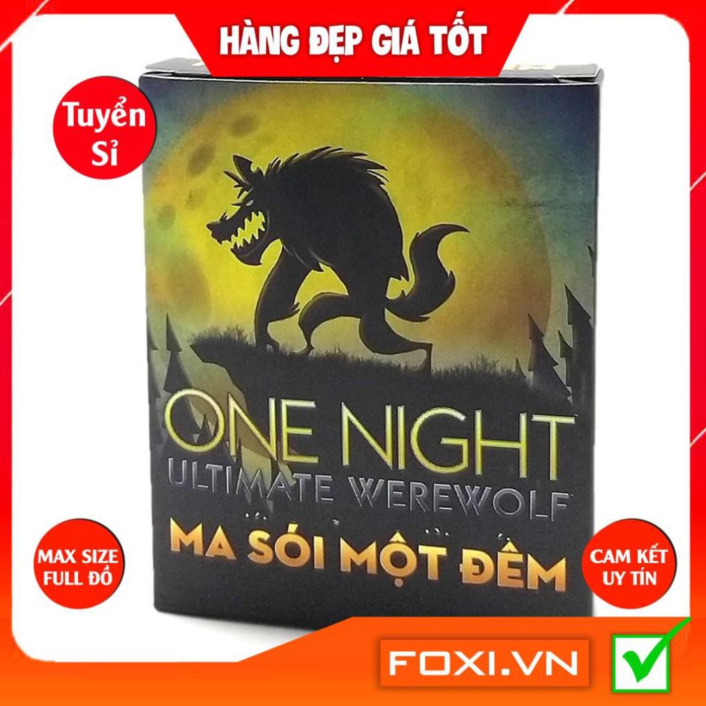 Boardgame Ma Sói One Night Ultimate Werewolf-Phiên bản Việt Hóa-Bài Cao Cấp-Trò chơi trí tuệ