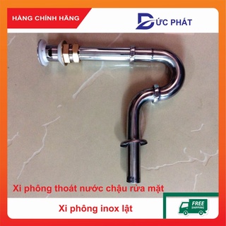 xi phông thoát nước inox ở chậu rửa mặt, bộ xi phông inox sáng bóng bền đẹp, nắp lật siêu bền