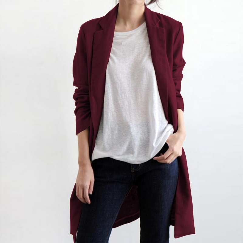 🎀🎀 Women Solid Color Casual Long Sleeve Jacket Plus Size🎀🎀 | BigBuy360 - bigbuy360.vn