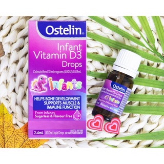 Vitamin D3 cho bé,Ostelin Vitamin D3 Drops 2,4ml bổ sung cho bé từ sơ sinh