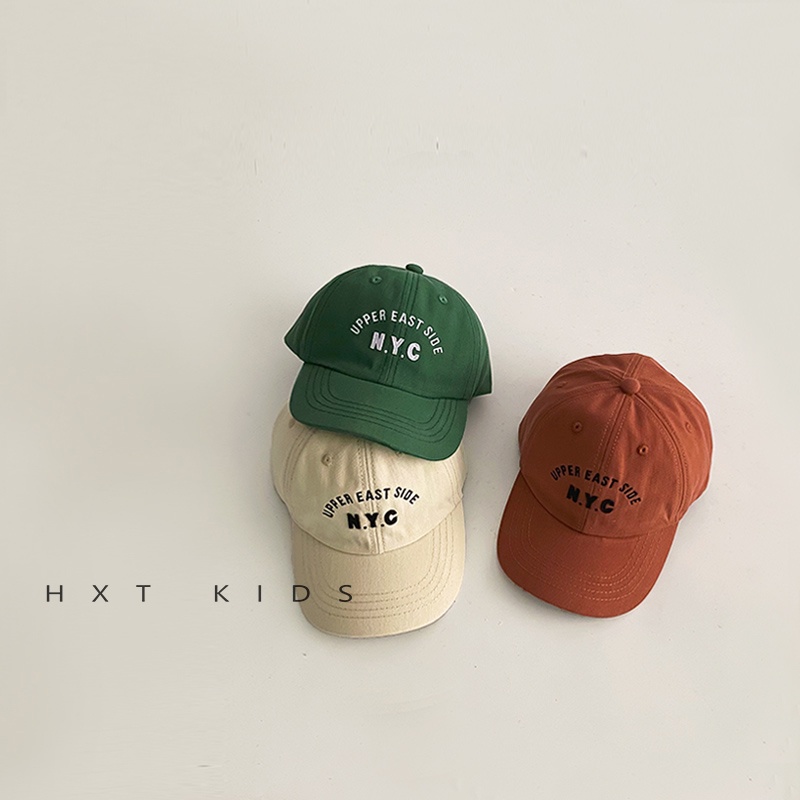 Mũ lưỡi trai thêu chữ thời trang mùa xuân thu năm 2022 dành cho trẻ nhỏ
