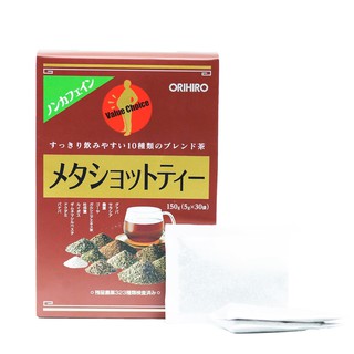 [Thanh Lý Nhanh T7.2022] Trà Meta Shot Tea Orihiro hỗ trợ giảm mỡ bụng 30 gói/hộp - Hàng Nhật