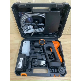 Máy rửa xe dùng pin mini Kapusi 21V , Máy xịt rửa tăng áp