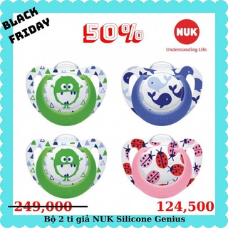 Bộ 2 ti giả nuk genius silicone