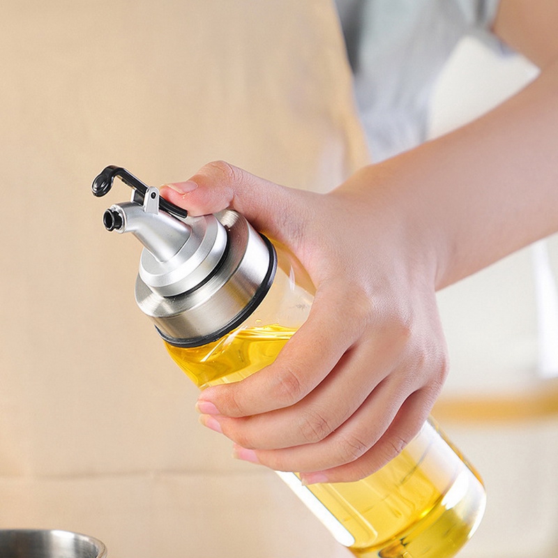 Chai rót dầu thủy tinh có chia vạch tiện lợi