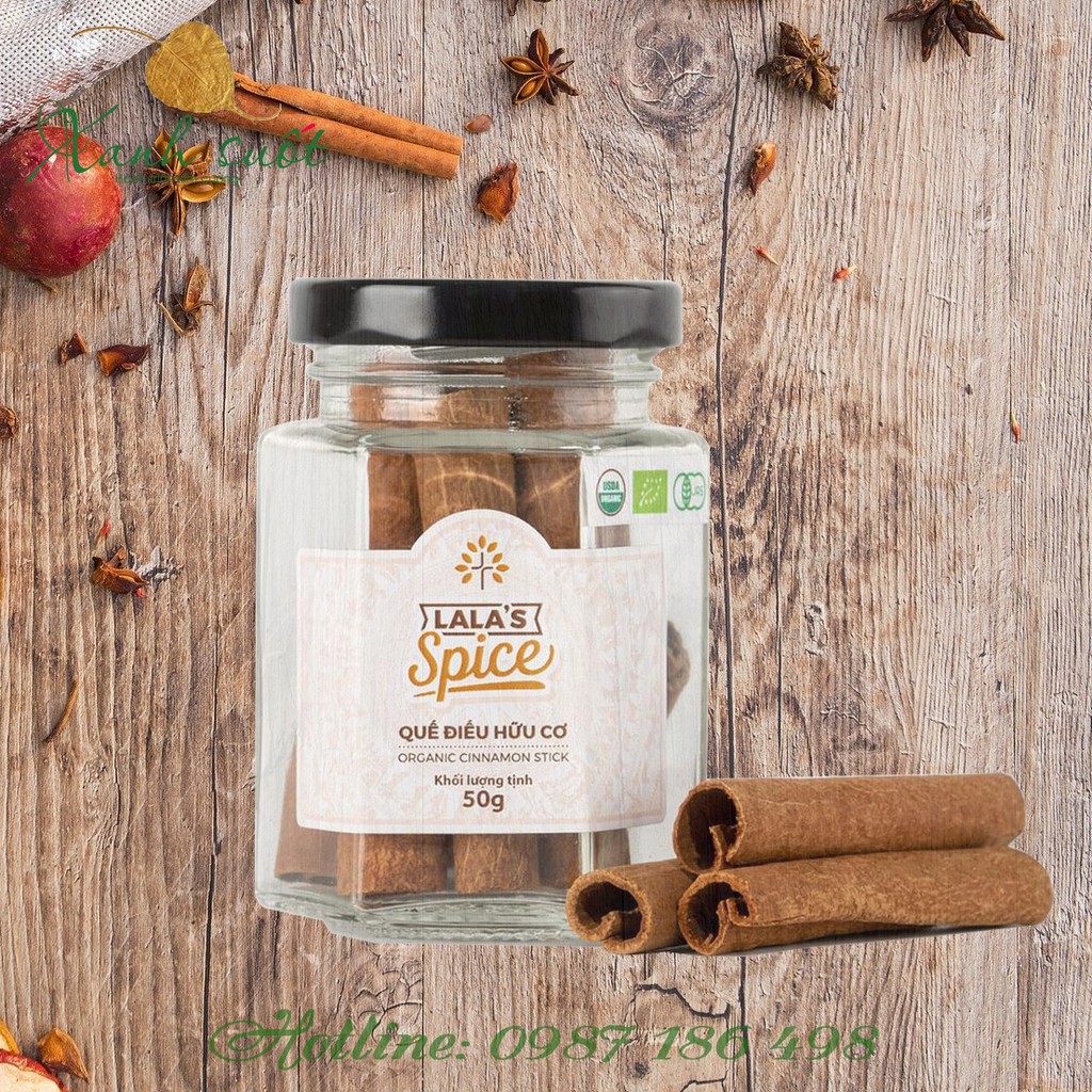 [Lala's Spice] Quế điếu hữu cơ- Organic Cinnamon Stick