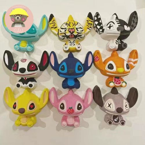 Tô tượng thạch cao stitch 2d size nhỏ 5cm(không kèm màu và cọ)