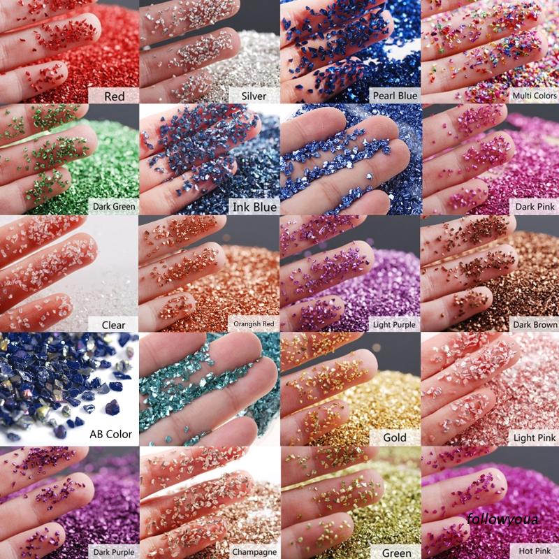 Túi vụn đá pha lê bằng resin trang trí keo epoxy/ nhựa resin tự làm thủ công