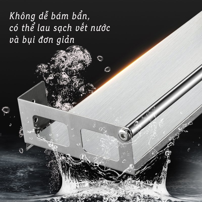 Kệ Gia Vị, Giá Gia Vị Inox Không Gỉ, Kệ Để Đồ Dán Tường Nhà Bếp, Phòng Tắm Đa Năng LEON OFFICIAL