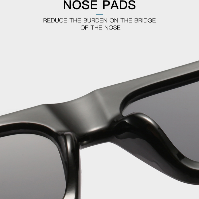 Kính Mát Gọng Nhựa Hình Chữ Nhật Phong Cách Âu Mỹ