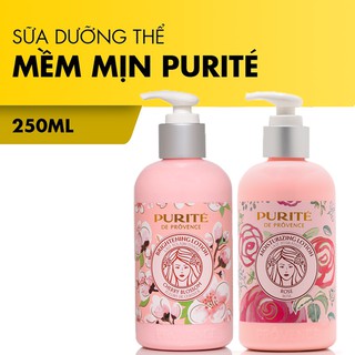 Sữa Dưỡng Thể PURITÉ Sáng Mịn Hương Hoa Anh Đào/Hoa Hồng 250ml