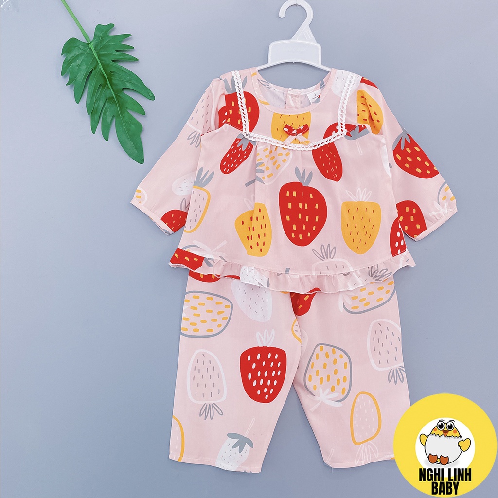 Quần áo cho bé gái, đồ tole bé gái vải tole lanh 2 da mềm, mịn và thoáng mát có size từ 8-32kg - Nghi Linh Baby