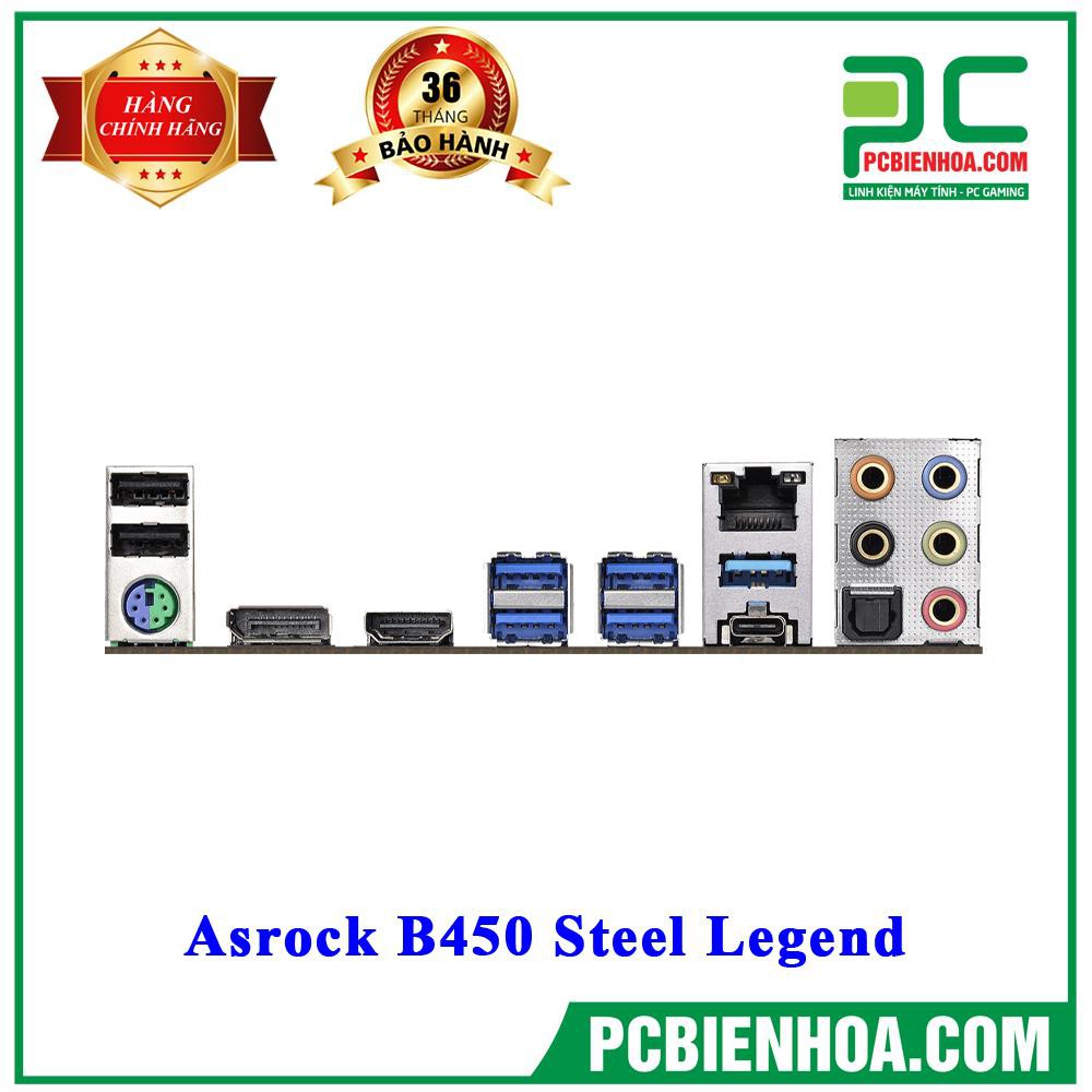 [Mã ELMSHX03 hoàn 6% xu đơn 2TR] BO MẠCH CHỦ ASROCK B450 STEEL LEGEND CHÍNH HÃNG | BigBuy360 - bigbuy360.vn