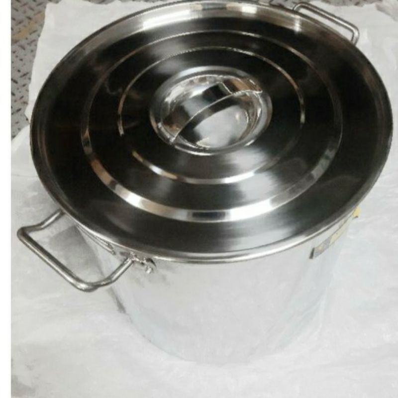 Nồi inox đun bánh trưng, nấu súp ,nồi nấu phở,nồi luộc gà bằng inox đun từ 20 lit,25 lit size 32 chắc chắn dày dặn