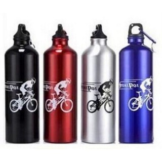 Bình nước xe đạp sport pot chất liệu nhôm kiểu dáng thể thao