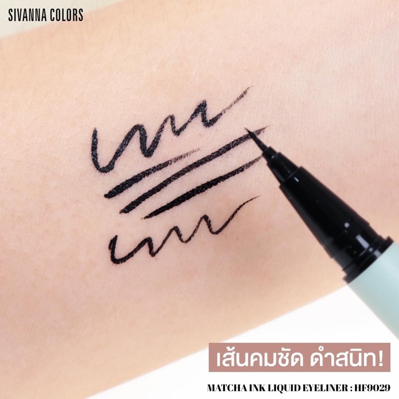 Kẻ Mắt Sivanna Colors Matcha Inf Liquid Eyeliner Long Lasting Waterproof
