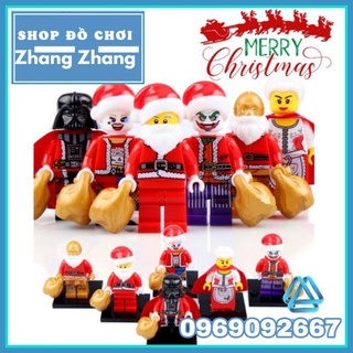 Xếp hình mô hình Santa Claus - Darth Vader - Harley Queen - Old Granny - Joker - C-3PO Giáng Sinh Minifigures Xinh X0140