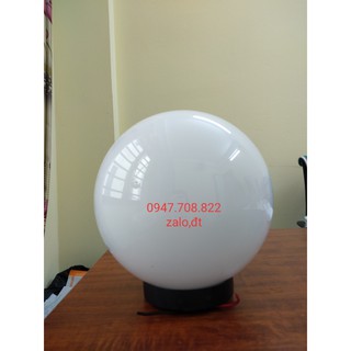 Đèn cầu trắng đục D200