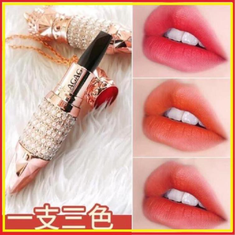 Son Kim Cương 3in1 3 màu lì dưỡng ẩm | BigBuy360 - bigbuy360.vn