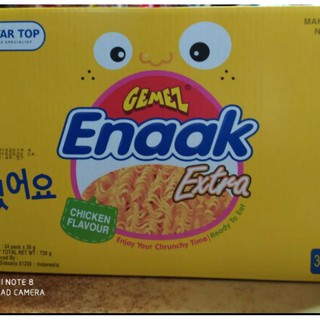 1 HỘP MÌ ENAAk EXTEA VỊ GÀ 30 GÓI X24 GAM ( MÌ ĂN SỐNG )