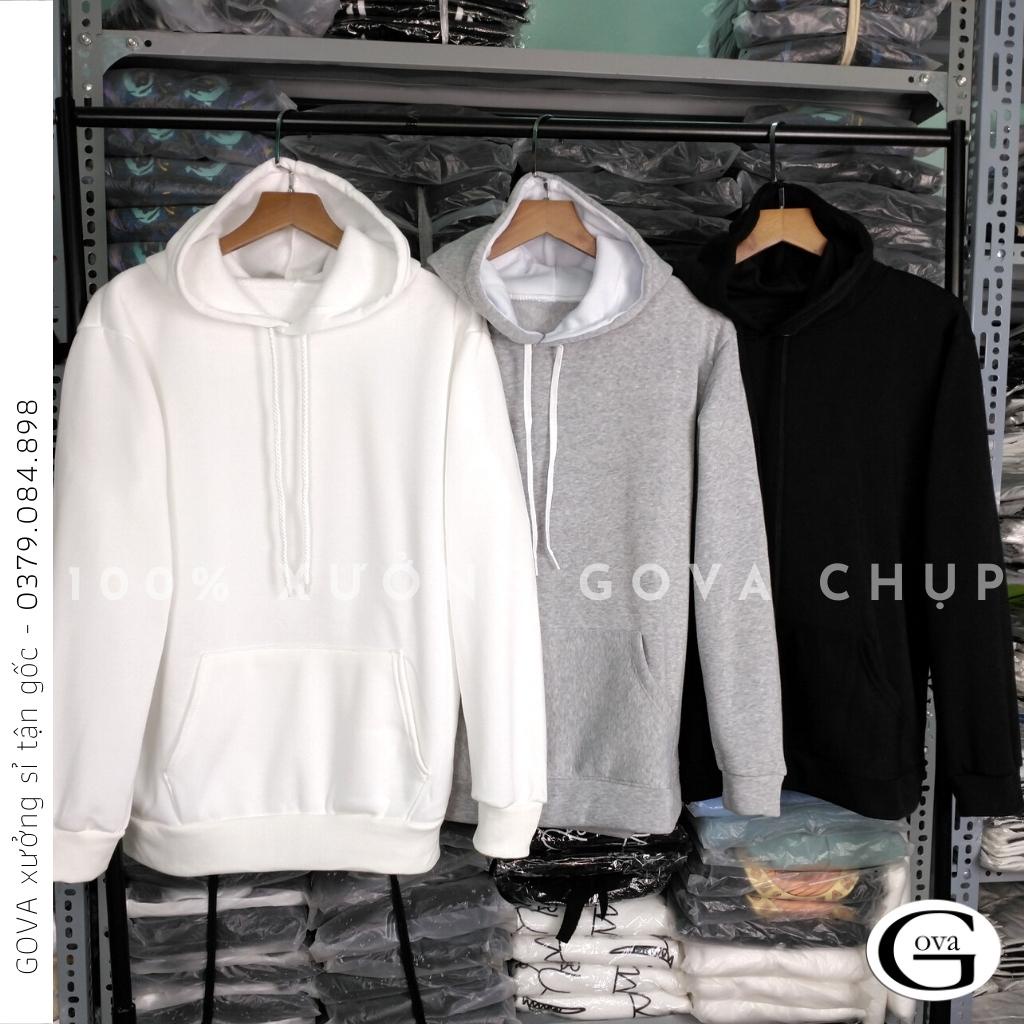 Áo Hoodie Trơn BASIC 2022 Chất NỈ Ngoại PE Form Rộng Nam Nữ GOVA Mẫu Hot vừa về XƯỞNG SỈ GOVA