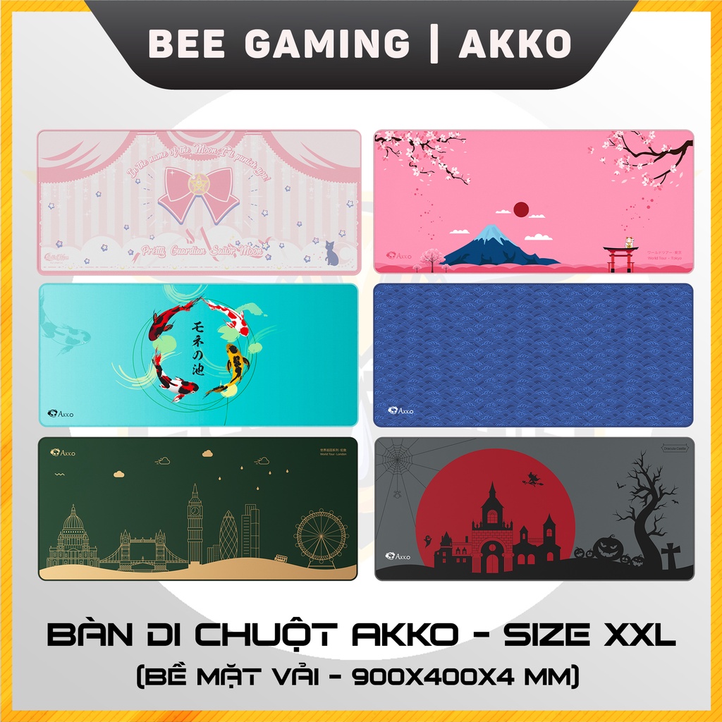 Lót chuột AKKO - Size XXL (Bề mặt vải / 900x400x4 mm)