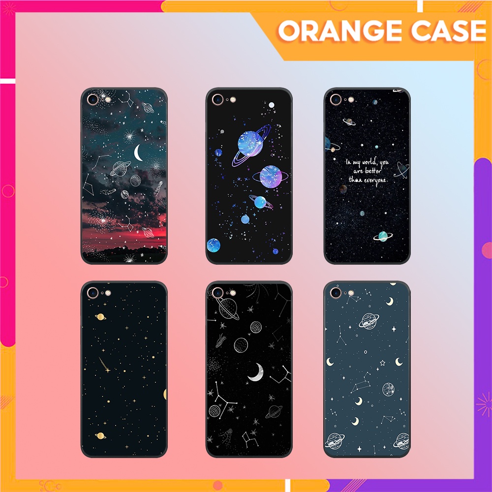Ốp lưng IP 5/ 5S/ 6/ 6S/ 6 plus/ 6s plus/ 7/ 8/ se 2020 vũ trụ, hành tinh độc lạ nhựa dẻo cạnh mềm