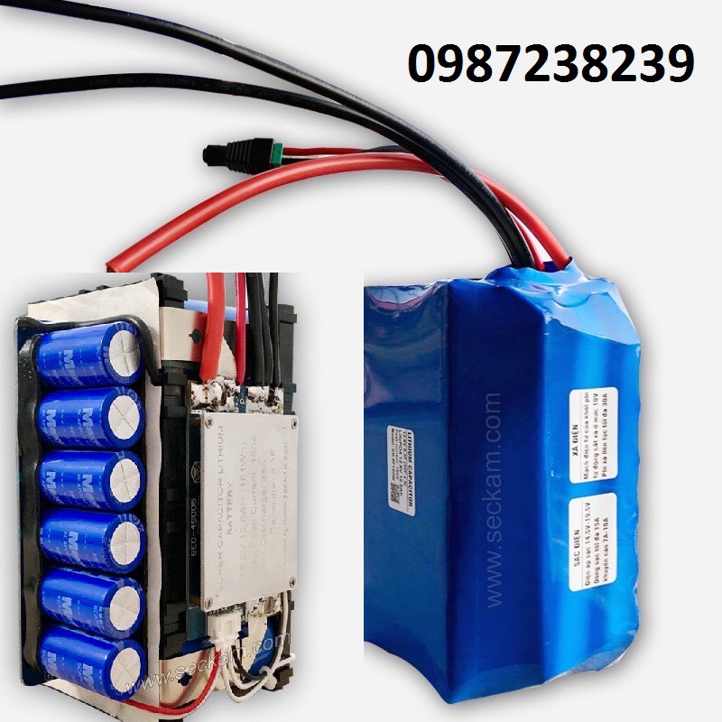 Acquy siêu tụ xe phân khối lớn 13AH xả 180A