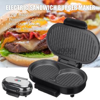 Máy Nướng Bánh Mì Sandwich Chống Dính Chạy Điện 750w 220