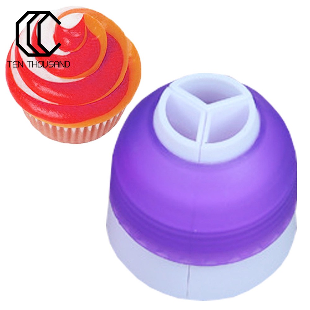 Đầu bắt bông kem có 3 màu hỗ trợ trang trí bánh cupcake