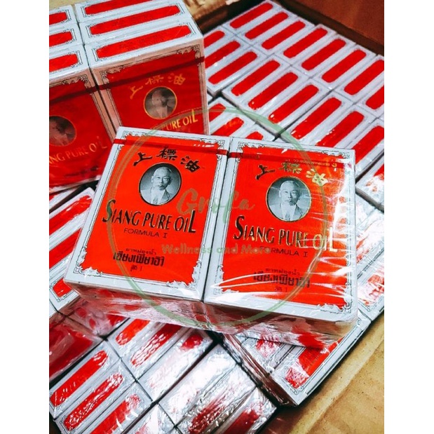 Lốc 12 Chai Dầu gió Thái Lan Siang Pure Oil 3cc/7cc