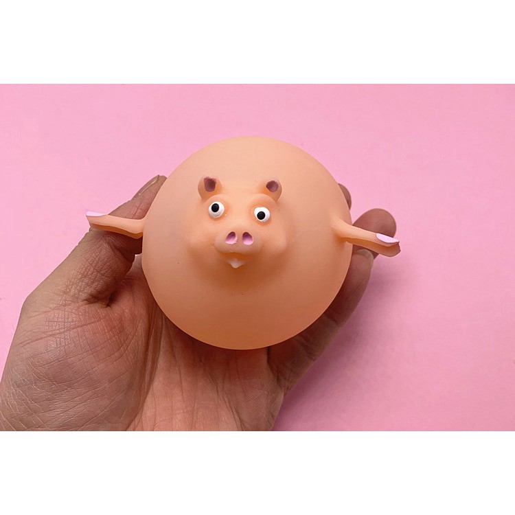 Đồ chơi Gudetama bóp trút giận thổi bóng hình khủng long, động vật thú vị cho bé Thú Thổi Bóng Bóng