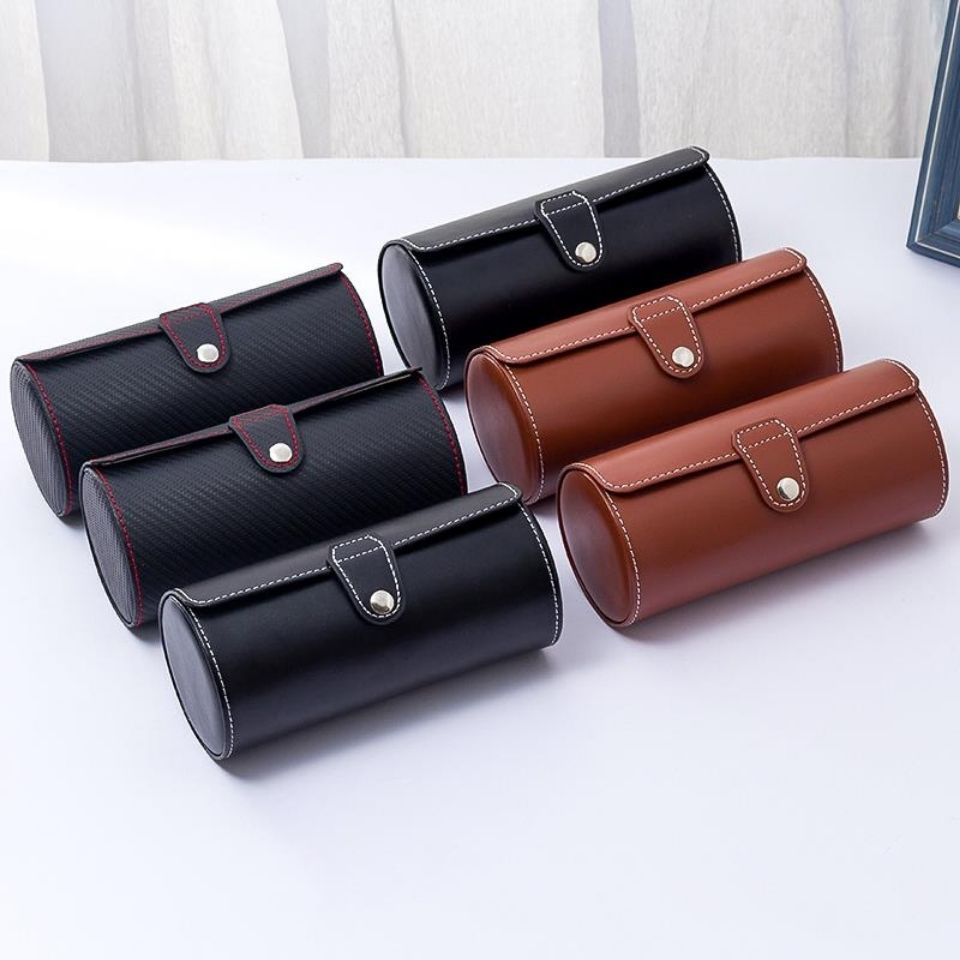 Hộp Da 3 Ngăn Đựng Đồng Hồ/Trang Sức Tiện Dụng