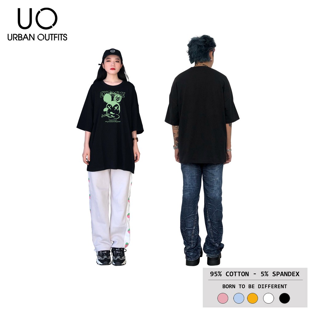 Áo Thun Tay Lỡ Nữ Nam Form Rộng URBAN OUTFITS In CHUỘT EXTREME ATO17 Cotton 4 Chiều Local Brand