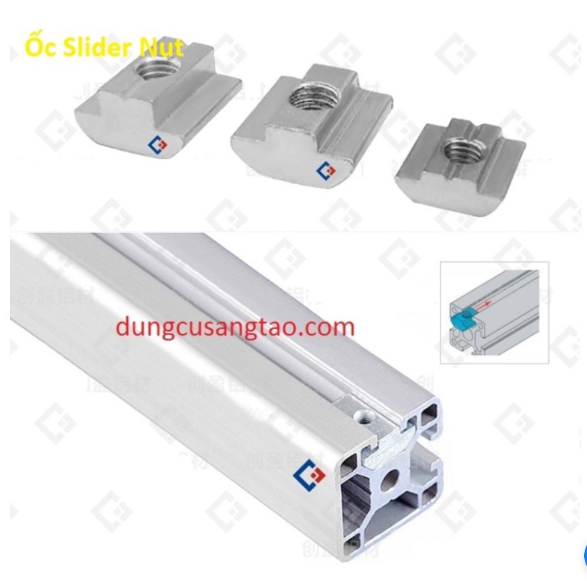 Con trượt rãnh nhôm định hình 2020/3030/4040  / Tán trượt nhôm